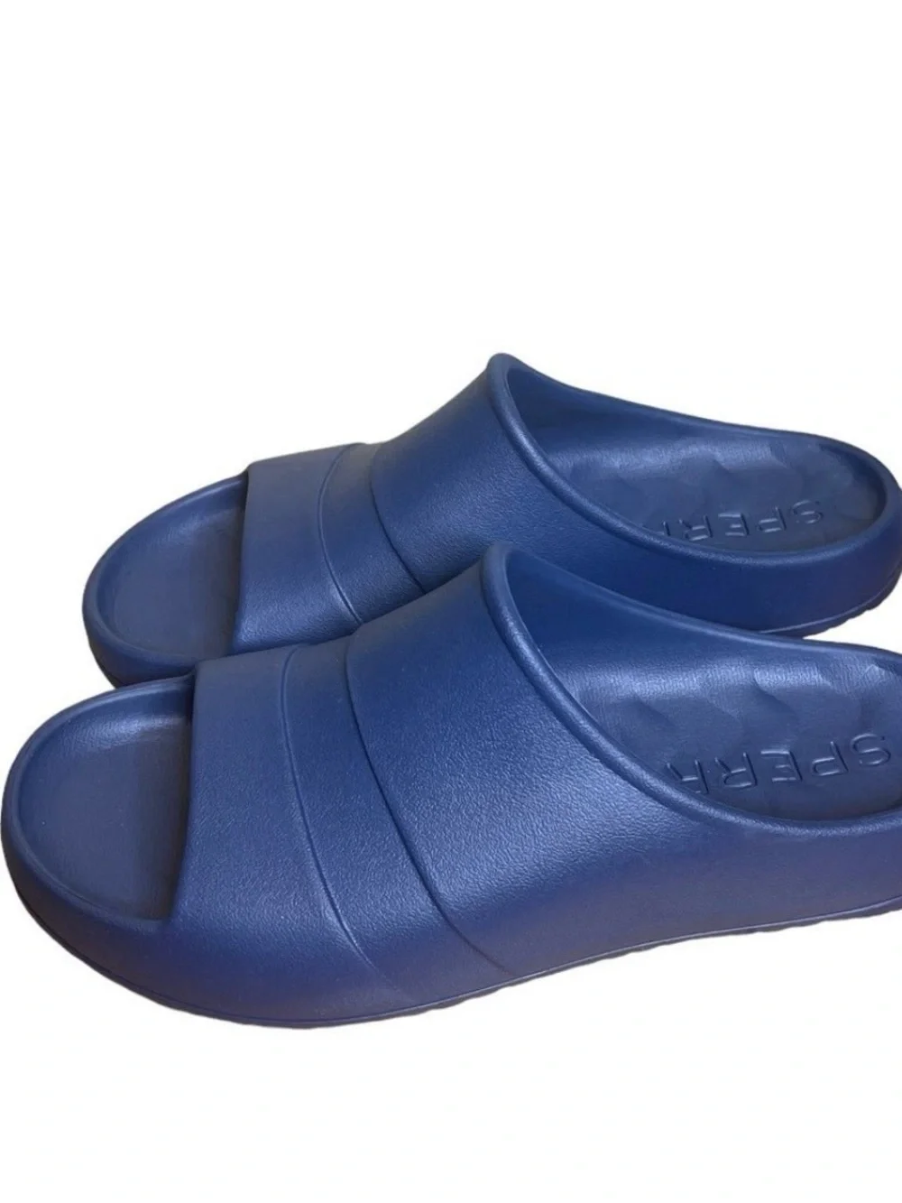 Sperry Men's Blue Beach Pool Shower Slide Shoes size 10M NWOB
